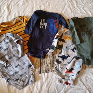 Gerber Onesies 5 pack Dino 6-9 month